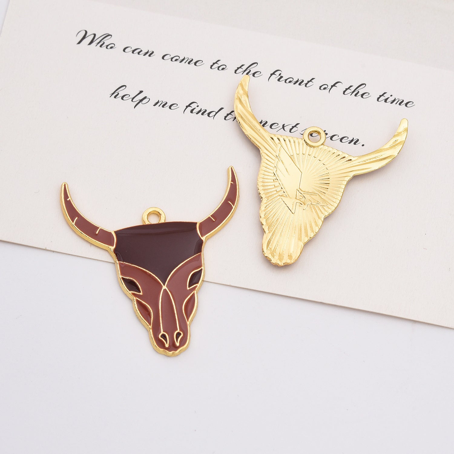 18K Gold Filled Dainty Cowboy Wine Boots Hat Scarf Gun Bull Head Charm, Cute Enamel Western Cowgirl Pendant, CP2149