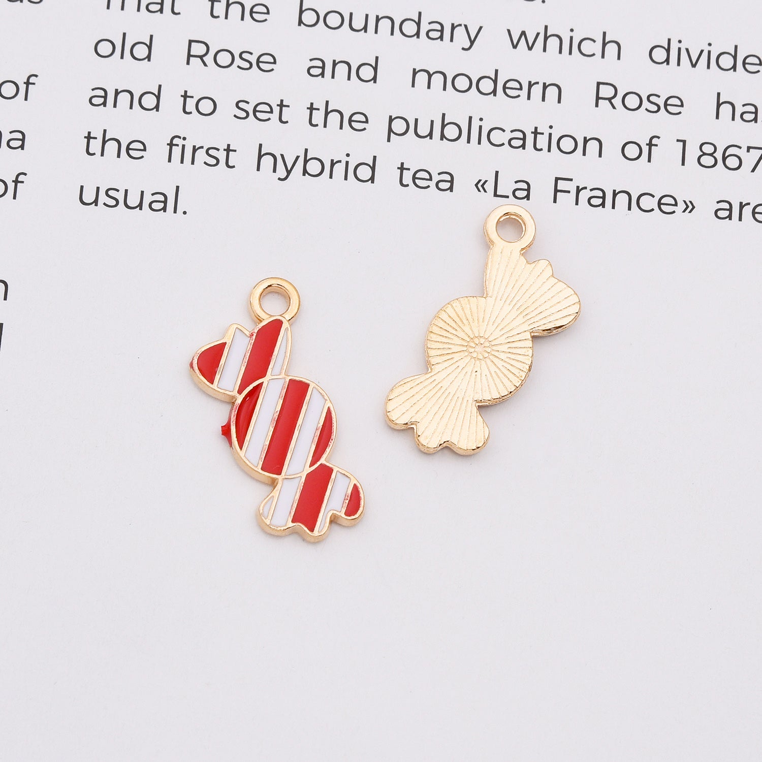 18K Gold Filled Dainty Enamel Holloween Charm Pendants, All Saints’ Day Pendants for DIY Crafting Jewelry Making Accessories Supplies Handmade, CP2150