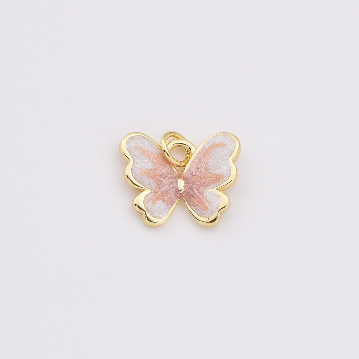 18K Gold Filled Dainty Colorful Enamel Butterfly Charm, Monarch Butterfly Pendant for Necklace Bracelets Earring Jewelry Making Supply, CP2203