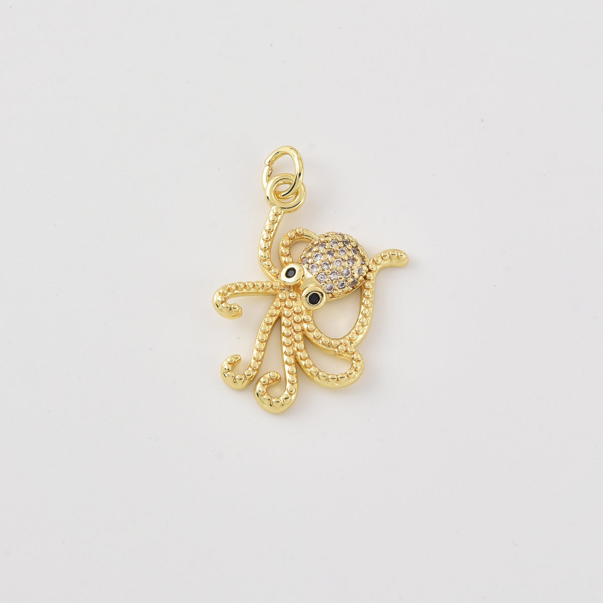 Gold Filled Octopus Pendant Charm, Cute Animal Jewelry, Ocean Inspired Gold Charm, Gift for Ocean Lovers, Gold Octopus Necklace, CP2456