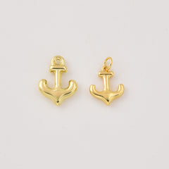 Gold Filled Small Anchor Pendant Charm, Minimalist Nautical Jewelry, Ocean Inspired Charm, Gift for Men & Women, Everyday Necklace, CP2468