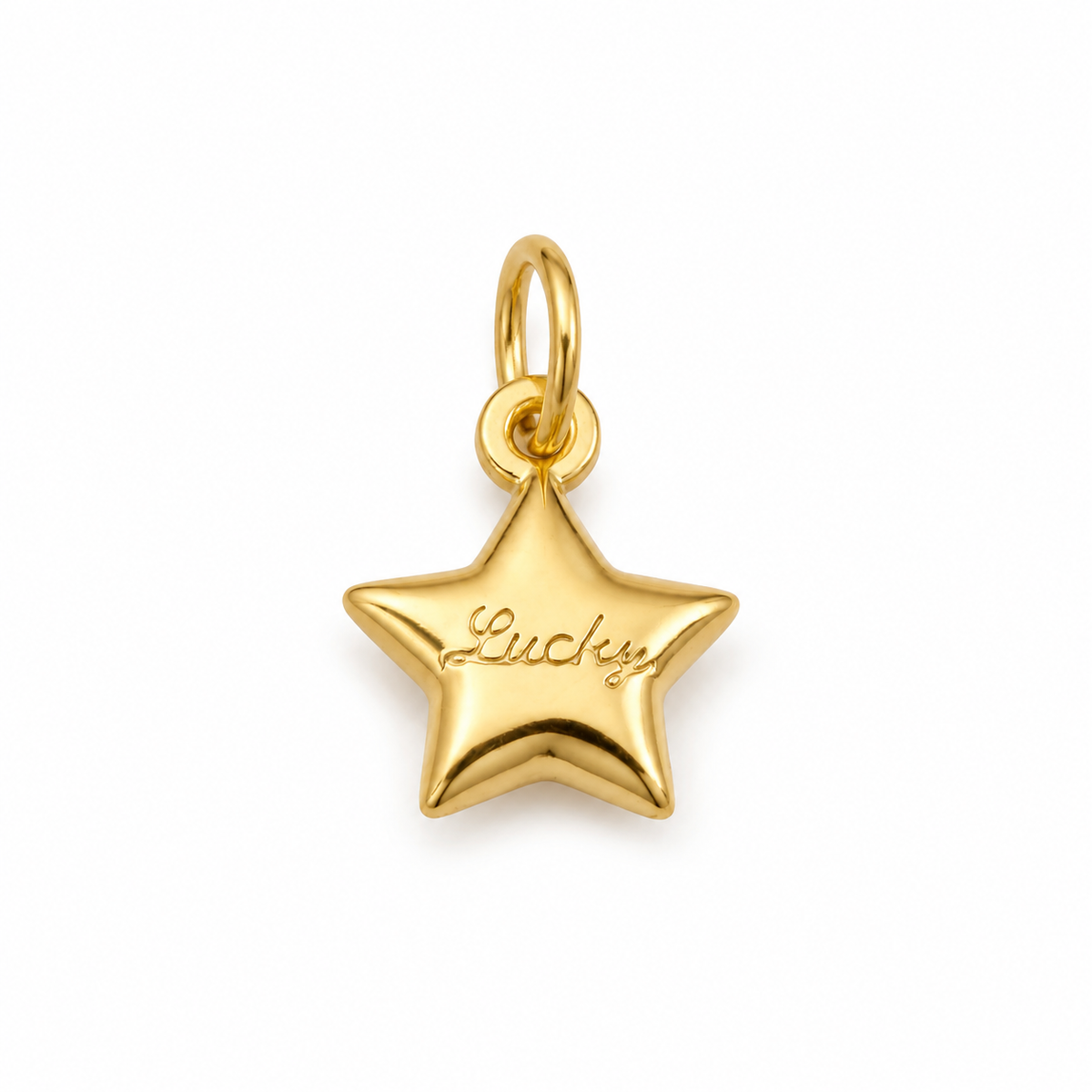 Gold Filled Lucky Star Charm, Pendant for Necklace or Bracelet, Jewelry Making Supply, DIY Craft Gift, Minimalist Jewelry, CP2471