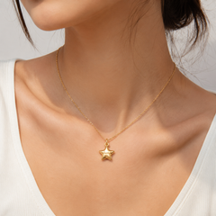 Gold Filled Lucky Star Charm, Pendant for Necklace or Bracelet, Jewelry Making Supply, DIY Craft Gift, Minimalist Jewelry, CP2471
