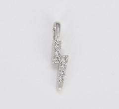 18K Gold Filled Micro Pave Lightning Bolt Charm, CP556A