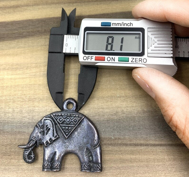 Elephant Ganesha Charm, Antique Elephant Buddha Pendant Good Luck Elephant Charm for bracelet necklace jewerly 43x35mm, CP573