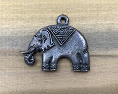 Elephant Ganesha Charm, Antique Elephant Buddha Pendant Good Luck Elephant Charm for bracelet necklace jewerly 43x35mm, CP573