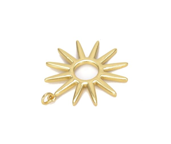 18K Gold Filled Star Solar Sun Pendant Charm, CP615