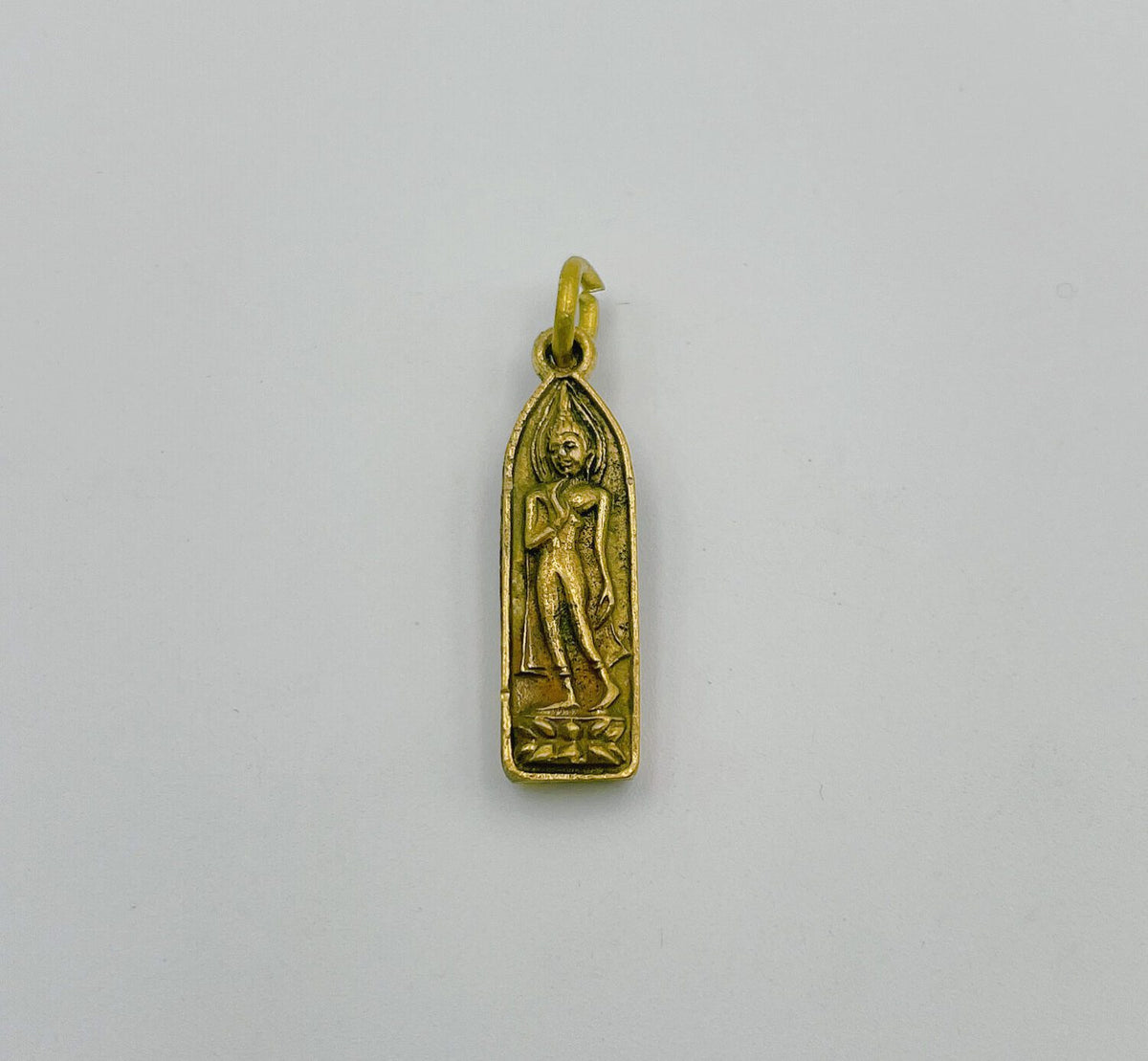 24K Gold Antique Rustic Thailand Buddha Brass Charm, Buddha Brass Pendant, Buddha Charm, Antique Buddha for Necklace Bracelet Jewelry Making Supply, CP981