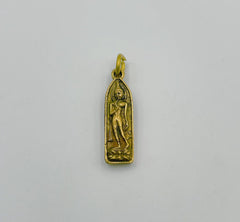 24K Gold Antique Rustic Thailand Buddha Brass Charm, Buddha Brass Pendant, Buddha Charm, Antique Buddha for Necklace Bracelet Jewelry Making Supply, CP981