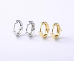 18K Gold Filled Dainty Hoop Earrings Pair, ER154