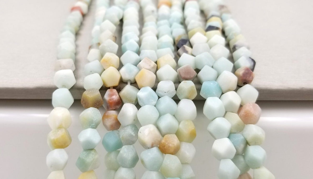 7.5MM Amazonite Nugget Beads Grade AAA Genuine Natural Gemstone Full Strand Nugget Beads 15.5″, GRN063