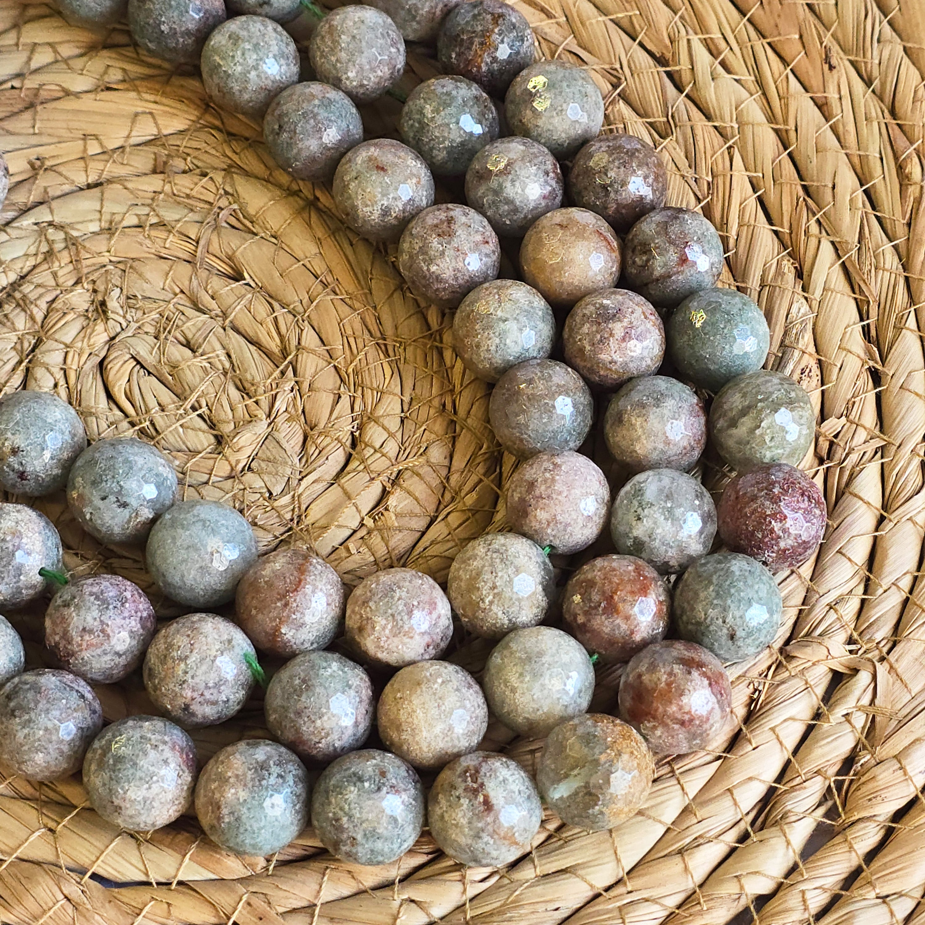 Multicolor Lace Phantom Quartz Beads, Genuine Natural Grade AAA Gemstone Round Loose Beads 14mm, 16mm, GRN092