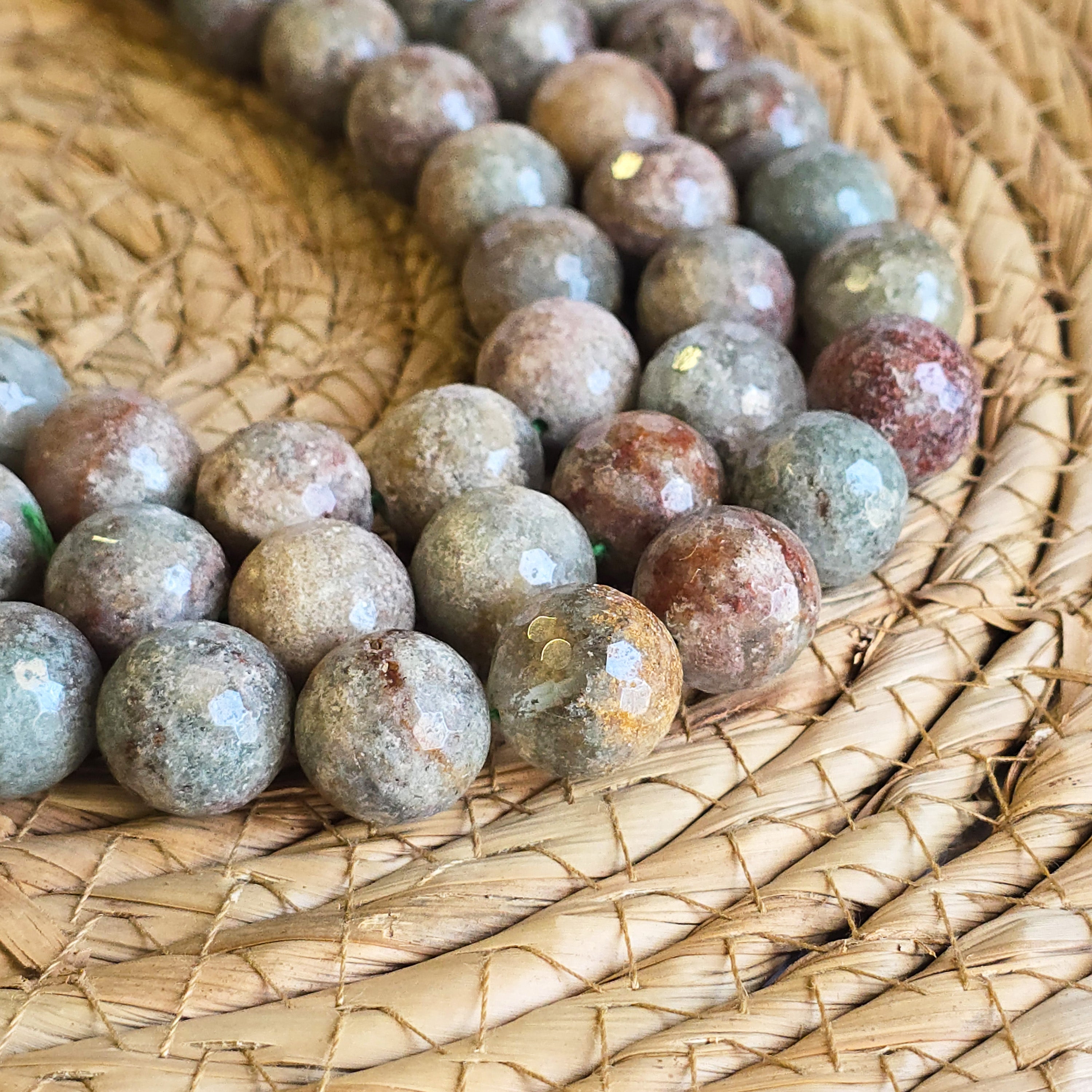 Multicolor Lace Phantom Quartz Beads, Genuine Natural Grade AAA Gemstone Round Loose Beads 14mm, 16mm, GRN092