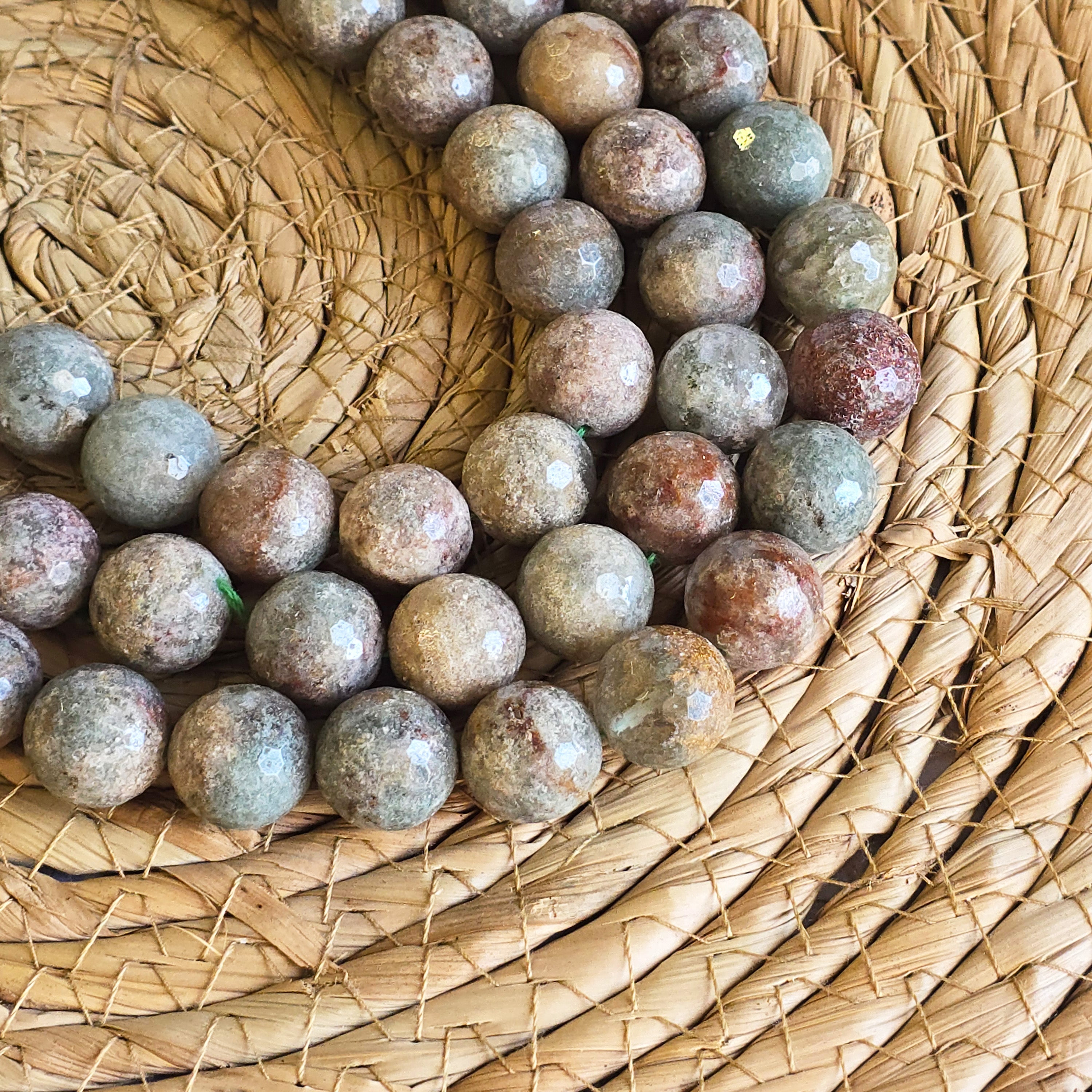 Multicolor Lace Phantom Quartz Beads, Genuine Natural Grade AAA Gemstone Round Loose Beads 14mm, 16mm, GRN092