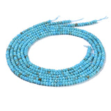 Natural Faceted Rondelle Turquoise Beads GRN117