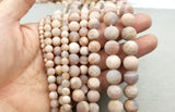 Moonstone, Moonstone Beads, Matte Moonstone, Moonstone Jewelry, Gemstone Beads, Full Strand 15.5″, 4mm, 6mm, 8mm, 10mm, 12mm, GRN161