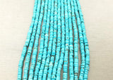 Blue Turquoise Heishi Gemstone Beads, GRN183