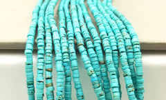 Blue Turquoise Heishi Gemstone Beads, GRN183