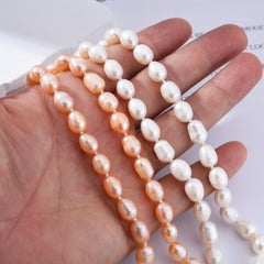 Natural Freshwater Pearl Necklace with Silver Clasp, 17″ Elegant Pearl Necklace, Bridesmaid Necklace, Gift for Her, NL014