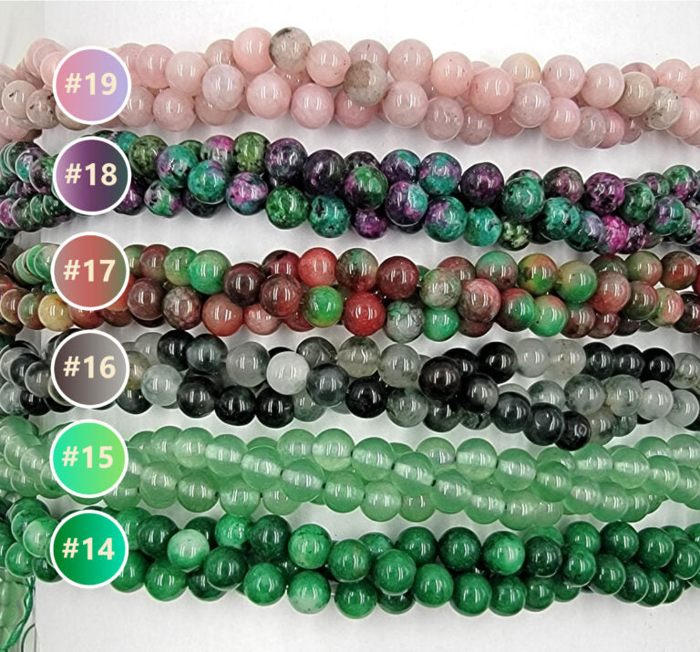 Natural Assorted Jasper Stone Round Beads Healing Gemstone Loose Bead DIY Jewelry Making for Bracelet Necklace AAA Quality 6mm ORG148