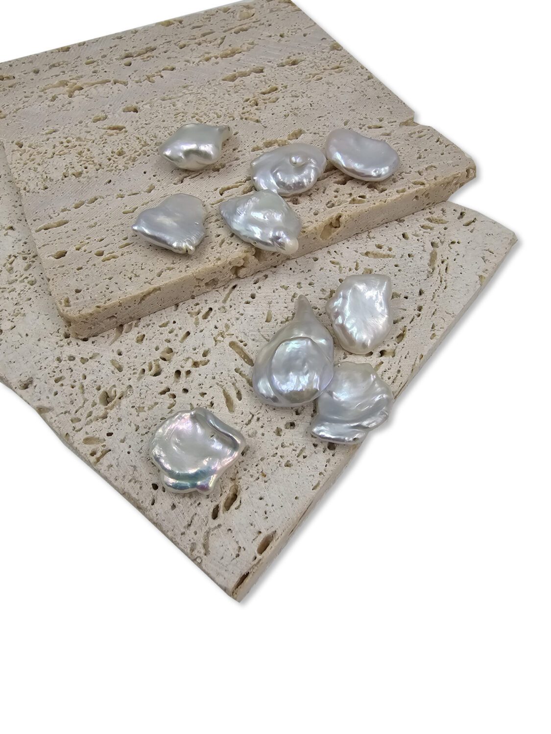 5 PCS AAA Natural Freshwater Pearl Beads, Approx. 14-18mm Keishi Beads, MOP Beads, Great Quality pearl Top Side Drilled Beads, PRP1000