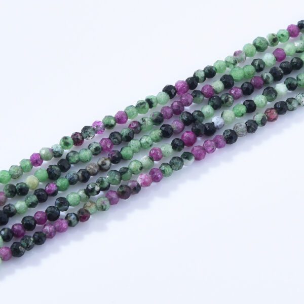 Ruby Zoisite Beads 2.3mm Grade AAA Genuine Natural Gemstone Full Strand Faceted Round Loose Beads 15.5″ PRP1004