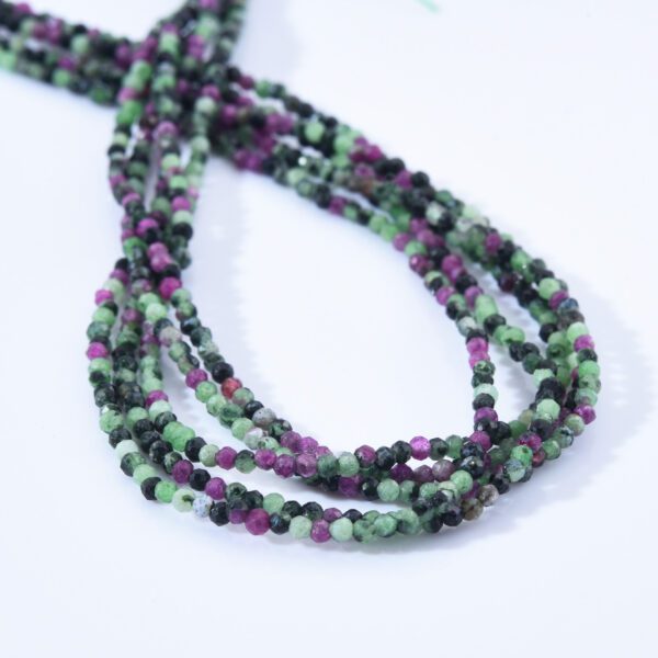 Ruby Zoisite Beads 2.3mm Grade AAA Genuine Natural Gemstone Full Strand Faceted Round Loose Beads 15.5″ PRP1004