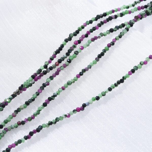 Ruby Zoisite Beads 2.3mm Grade AAA Genuine Natural Gemstone Full Strand Faceted Round Loose Beads 15.5″ PRP1004