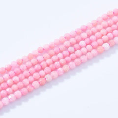 AAA Quality Micro Faceted Natural Peruvian Pink Opal 2.3mm Faceted Round Laser Diamond Cut Pink Gemstone 15.5″ Strand PRP1005