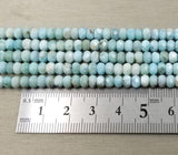 Larimar Beads Grade AAA Genuine Natural Gemstone Faceted Round Loose Beads 15″, PRP106