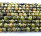 AAA Green Garnet Natural Round Beads 8mm Faceted/Polished Laser Diamond Cut Gemstone 15.5″ Full Strand PRP288