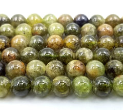 AAA Green Garnet Natural Round Beads 8mm Faceted/Polished Laser Diamond Cut Gemstone 15.5″ Full Strand PRP288