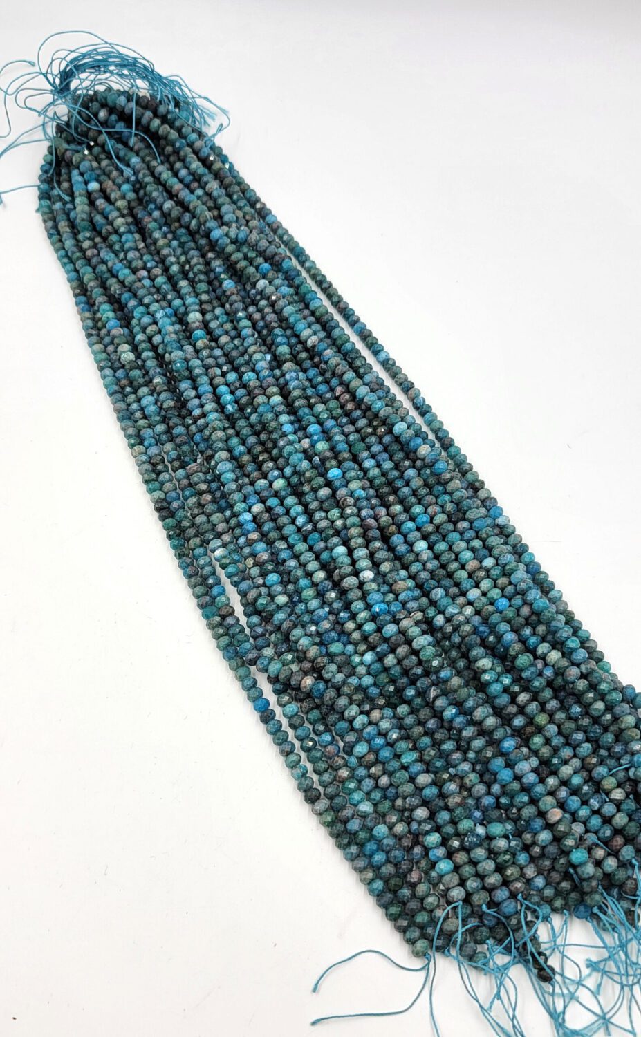 AAA Natural Blue Apatite Faceted Round Beads, PRP641