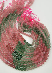 Watermelon Tourmaline Faceted Gemstone Beads, PRP643