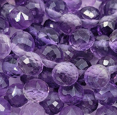 AAA Faceted Natural Amethyst Rondelle Beads, PRP650