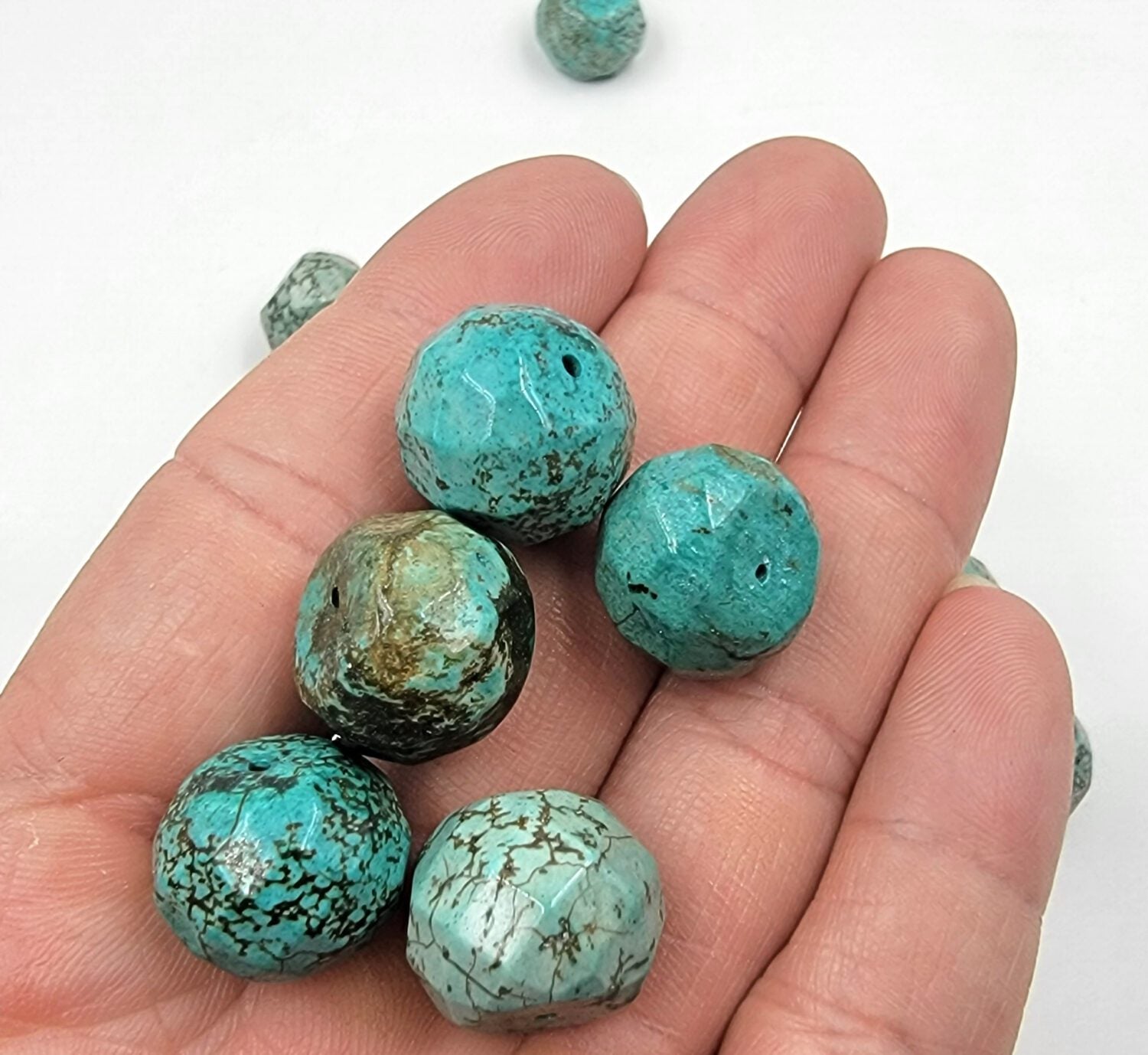 Natural Turquoise Gemstone Bead PRP679