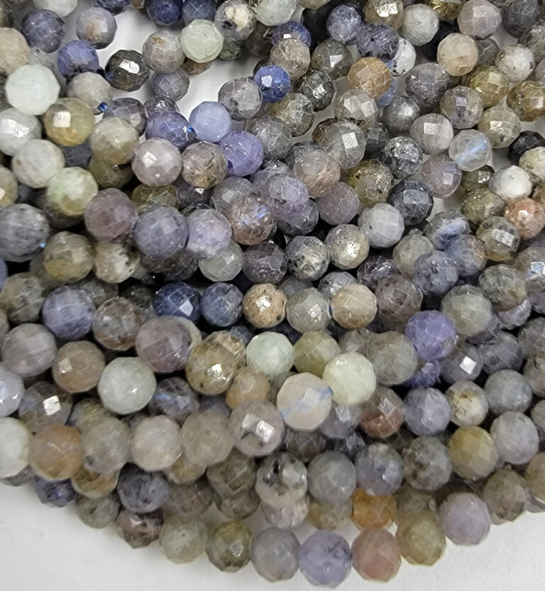 AAA Natural Blue Tanzanite Gemstone Beads, 4mm, Faceted Round Shape Gorgeous Indigo Blue Beads Great Quality Beads Full length 15.5″, PRP683