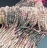 Rhodochrosite Beads, Faceted Beads Rhodochrosite Gemstones Genuine Grade AA Sold by 15.5 Inches Strand 4mm, PRP685