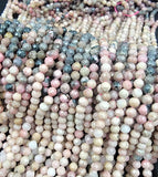 Rhodochrosite Beads, Faceted Beads Rhodochrosite Gemstones Genuine Grade AA Sold by 15.5 Inches Strand 4mm, PRP685