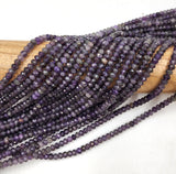 High Quality Grade AAA Purple Amethyst Power Bracelet | Amethyst Faceted Gemstone Beads, Stone of Wisdom, Full Strand 15.5″ 5x4mm|6x4mm, PRP196