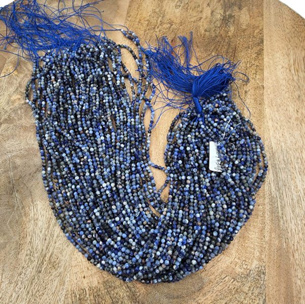 AAA Natural Brazilian Orange Sodalite 3mm Faceted Round Beads 15.5″ Strand, PRP817