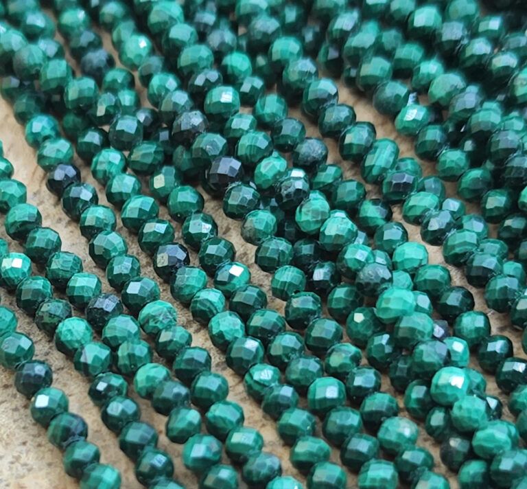 1 Full Strand 15.5″ A AA Grade Genuine Natural Loose Round Semi Precious Green Malachite Gemstone Beads 2mm, PRP819