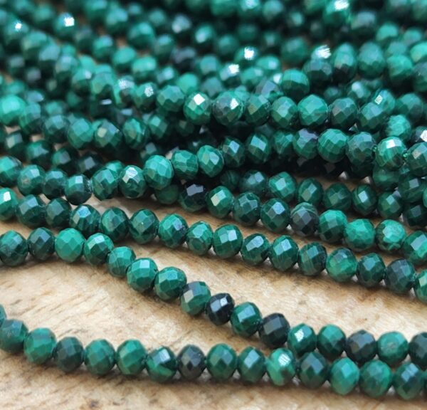 1 Full Strand 15.5″ A AA Grade Genuine Natural Loose Round Semi Precious Green Malachite Gemstone Beads 2mm, PRP819