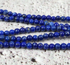 AAA 100% Natural Lapis Lazuli Gemstone Bead, Round Bead, Genuine Blue Lapis Lazuli Gemstone Bead, High quality 3mm, PRP827