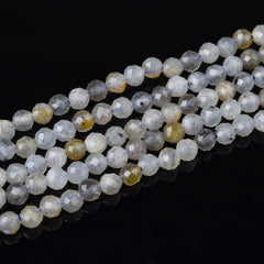 Natural Labradorite 3mm Faceted Round Genuine Beads PRP925