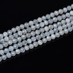 Aquamarine Beads Faceted AAA Round Loose Gemstone 3mm PRP931