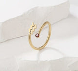 18K Gold Filled Dainty Zodiac Ring, Adjustable Minimalist Ring, Astrology Ring, Horoscope Ring, Gift for Her, RG196