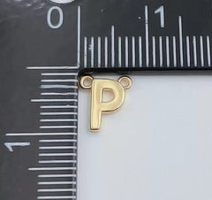 14K Gold Filled Personalized Initial Charm Initial Pendant, Letter Charm, Minimalist Alphabet Letter Charm for Bracelet Necklace, CN370