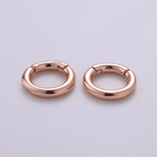 14K Gold Filled1x Dainty Gold Spring Gate Ring, Push Gate Ring, Charm Holder Gold/Silver Clasp for Charm Holder Connector, CL449