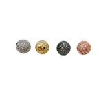 22K Gold Filled Round Ball Beads, CZ Micro Pave Round Ball Beads Shamballa Ball Beads Cubic Zirconia CZ Pave Beads up-to 24mm BD051